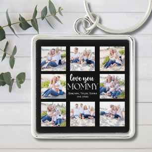 Love you Mommy Collage Photos childrens Keychain