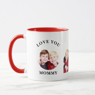 Love You Mommy Personalized Custom Family Photo Mug
