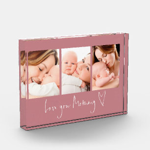 Love You Mommy Script Heart 3 Photos Dusty Rose 