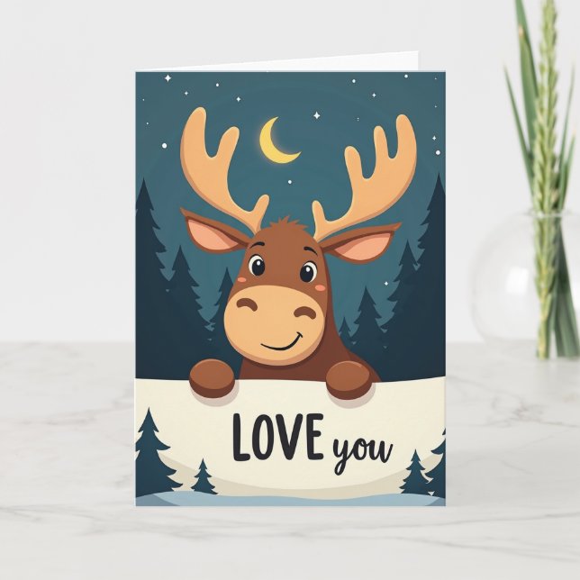 Love You Moose Card (Front)