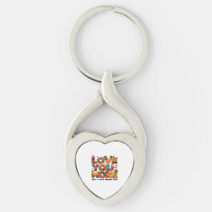 Love You More And Snacks Too Funny Foodie Playful  Keychain