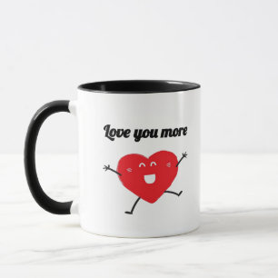 Love You More Balanced Visual Style  Mug