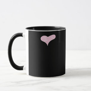 Love You More Blue Modern Look  Mug
