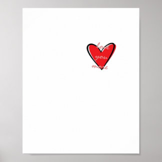 Love You More Creative Minimal Style Poster