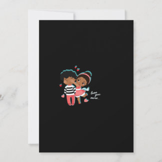 Love You More Graphic Minimal Design  Holiday Card
