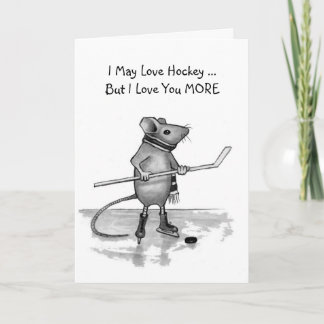 Love You More Merci Hockey : Souris au crayon