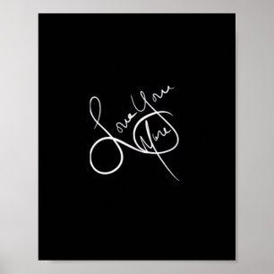 Love You More Modern Aesthetic  Poster