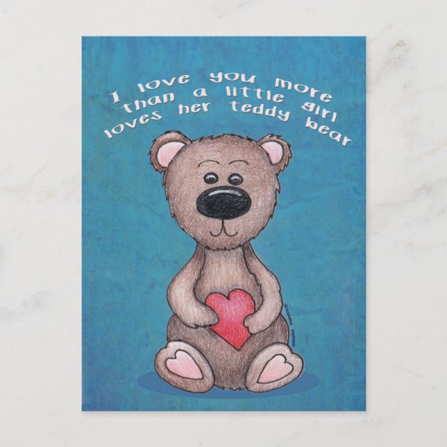 Love You More Postcard (Front)