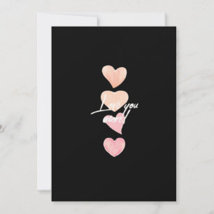 Love You More Romantic Vibe  Holiday Card