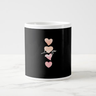 Love You More Romantic Vibe  Large Coffee Mug