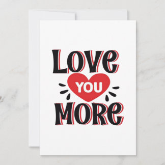 Love You More Soft Modern Design Holiday Card