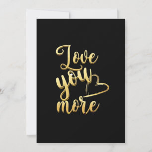 Love You More Soft Modern Style  Holiday Card
