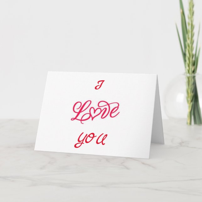 LOVE YOU *MORE THAN ANYONE/ANYTHINY* BIRTHDAY CARD (Front)