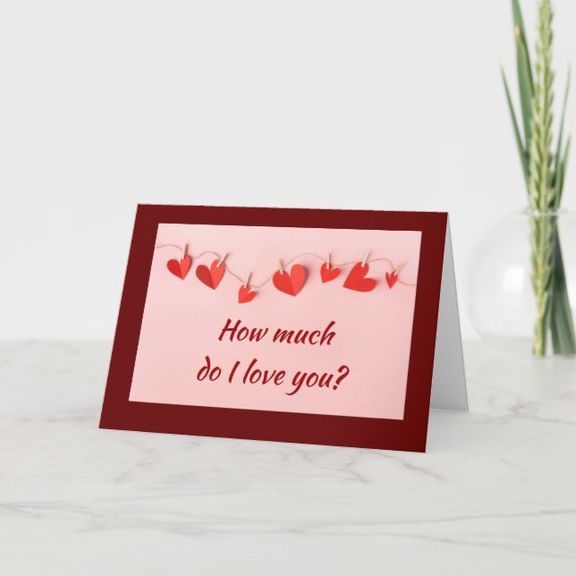 LOVE YOU "MORE THAN ANYTHING & "MORE THAN ANYONE' HOLIDAY CARD (Front)