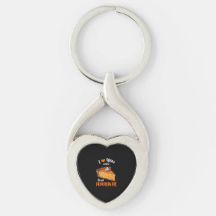Love You More Than Pumpkin Pie Cute Vintage Style  Keychain