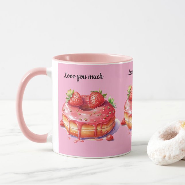 Love you much mug (With Donut)