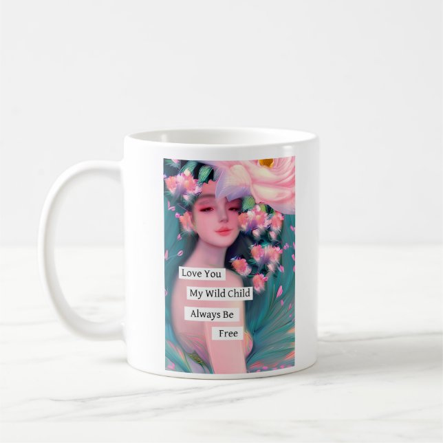 Love You My Wild Child Coffee Mug (Left)
