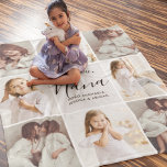 Love You Nana 8-Photo Fleece Blanket<br><div class="desc">This personalized photo collage blanket gift is a touching and stylish way to show love and appreciation for nana. Featuring a collage of nine custom photos arranged in a clean grid layout, it beautifully captures precious memories with grandchildren. At the centre, elegant handwritten script typography reads "Love You Nana" along...</div>