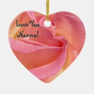 Love You Nanna! gifts Ornaments Holiday Rose Tulip
