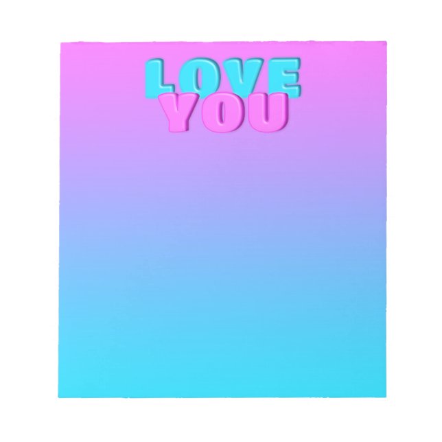 love you notepad (Front)