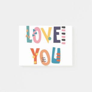Love You Post-it Notes