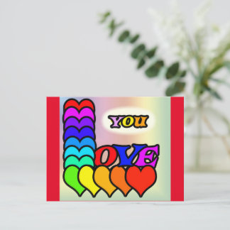 Love You Postcard