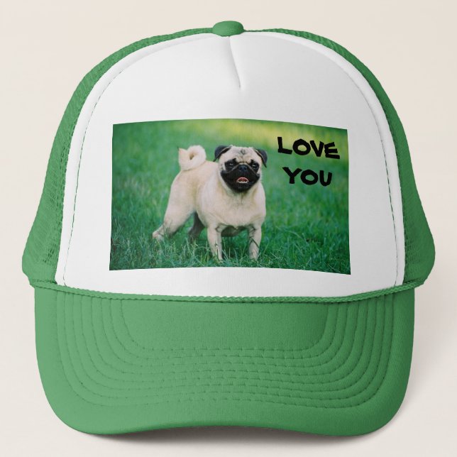 LOVE YOU PUG CAP (Front)