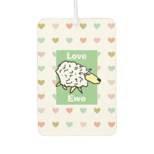 Love You Sheep Pun Air Freshener