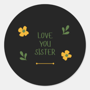 Love You Sister Sticker 