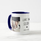 Love You Sister | Two Photo Handwritten Text