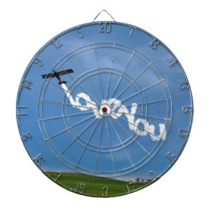 Love You Skywriting Dartboard