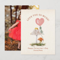 Love You So Mush Mushroom School Valentine Photo