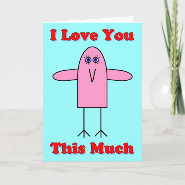 Love You This Much Holiday Card (Front)
