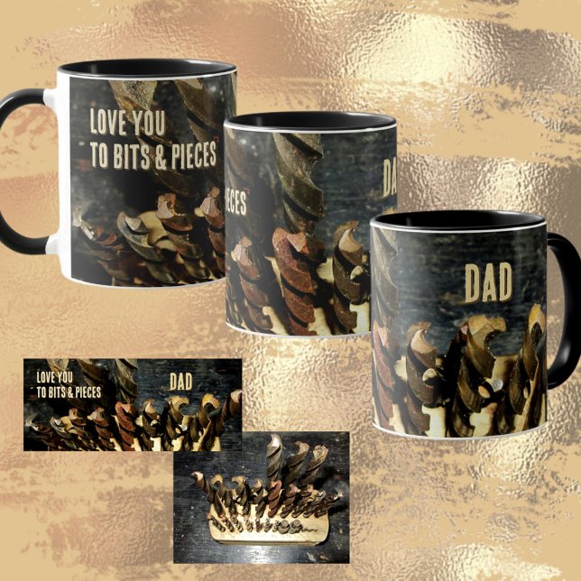 Love You to Bits and Pieces Drill Bits Workshop Mug (Creator Uploaded)