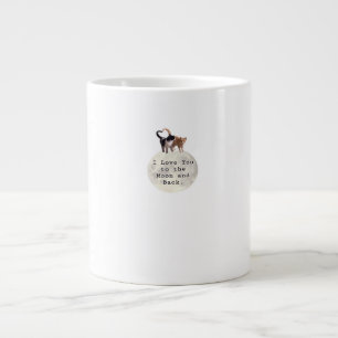 Love You To The Moon And Back Clean Layout Art  Large Coffee Mug