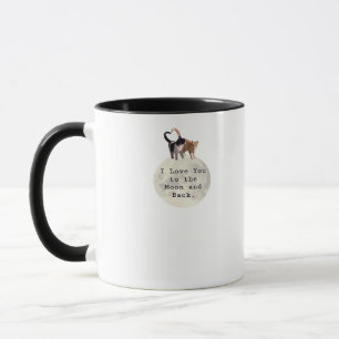 Love You To The Moon And Back Clean Layout Art  Mug