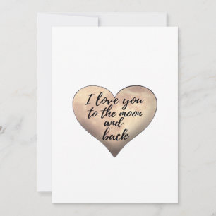 Love You To The Moon And Back Couple Moonlight Dre Holiday Card