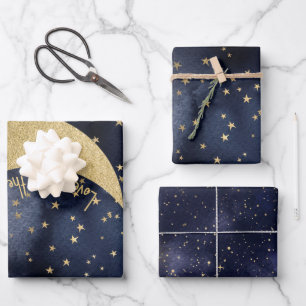 Love You to the Moon and Back Custom  Wrapping Paper Sheet