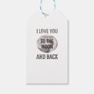 Love You To The Moon And Back Desert Moon Artistic Gift Tags