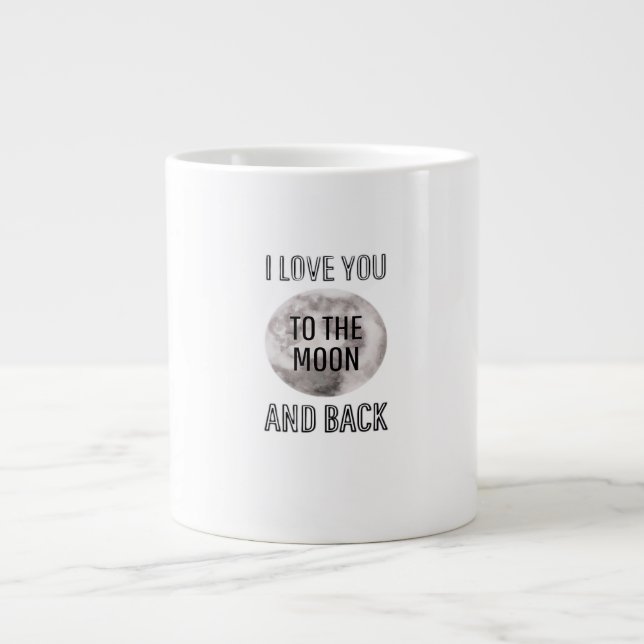 Love You To The Moon And Back Desert Moon Artistic Large Coffee Mug (Front)