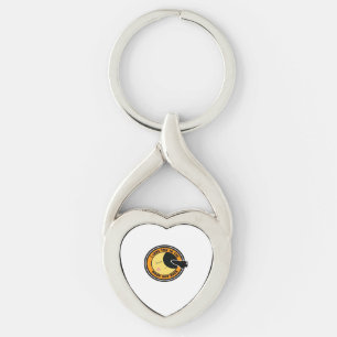 Love You To The Moon And Back Elegant Style  Keychain