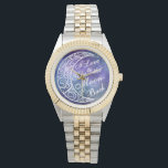 Love You To The Moon and Back Fancy Starry Night Watch<br><div class="desc">Love You To The Moon and Back Fancy Starry Night Unisex Love Wedding Gift Watch</div>