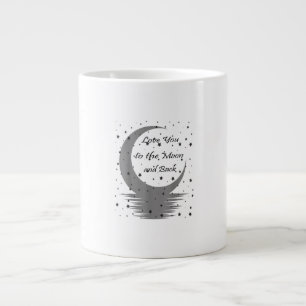 Love You To The Moon And Back Heartfelt Minimal De Large Coffee Mug