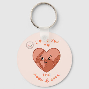 Love you to the moon and Back Keychain