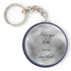 Love you to the moon and back keyring