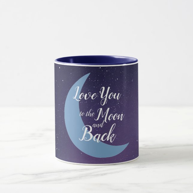 Love you to the moon and back mug (Center)