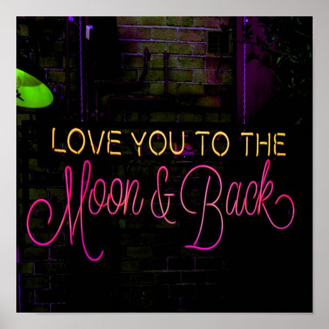 Love you to the moon and back poster (Front)