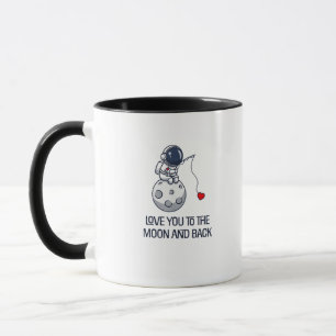 Love You To The Moon And Back Sweet Minimal Aesthe Mug