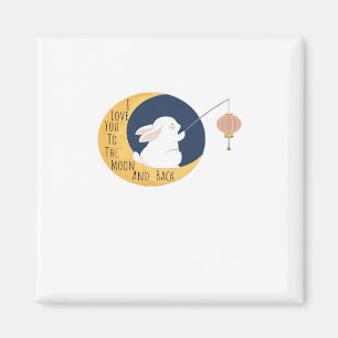 Love You To The Moon And Back Timeless Appeal Art  Magnet