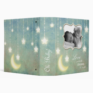 Love you to the Moon & Back Sparkling Stars Baby Binder